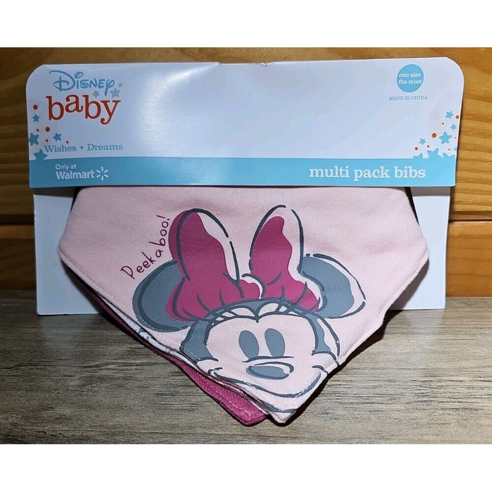 Bibs 3 Pack Disney Baby Minnie & Mickey Mouse Multi Pack Bibs Pack Of 3